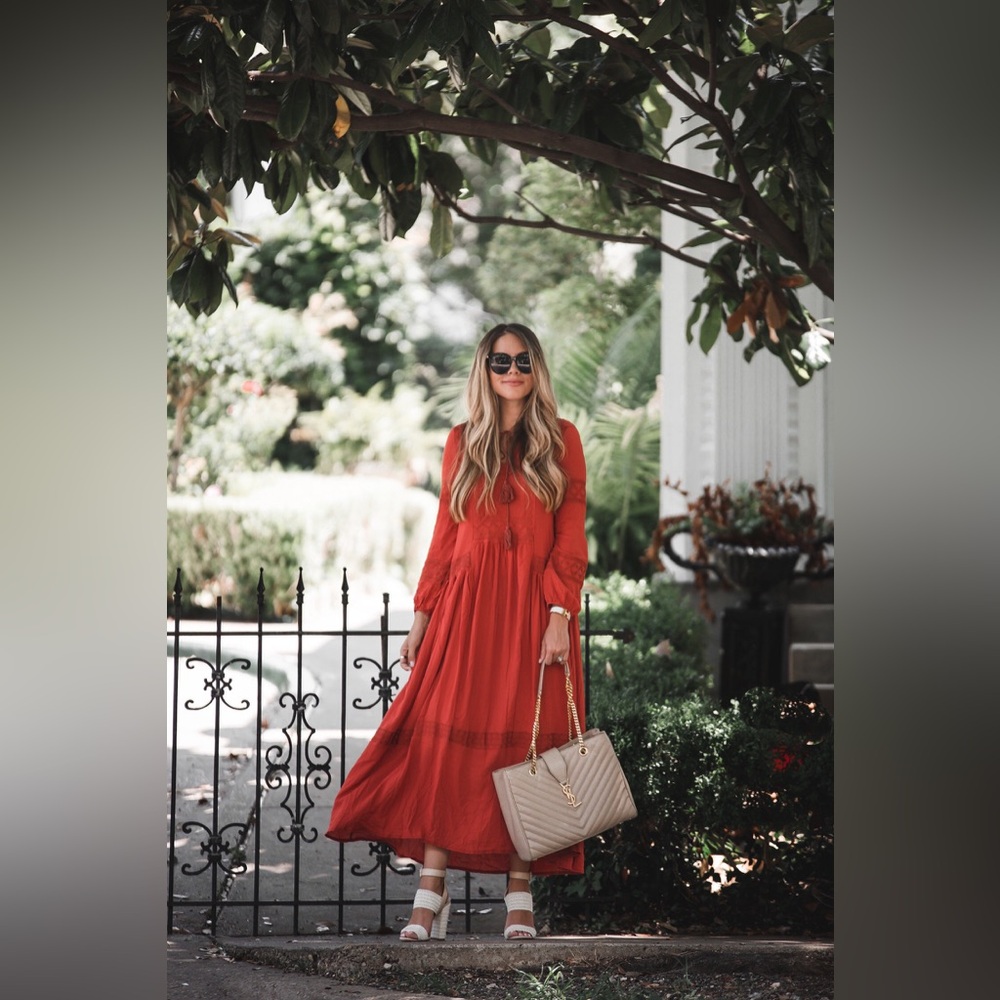 Who What Wear Red Maxi/Midi Dress